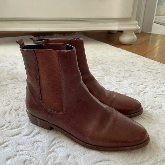 Coach Brown Leather Chelsea Boots - Picture 8 of 9